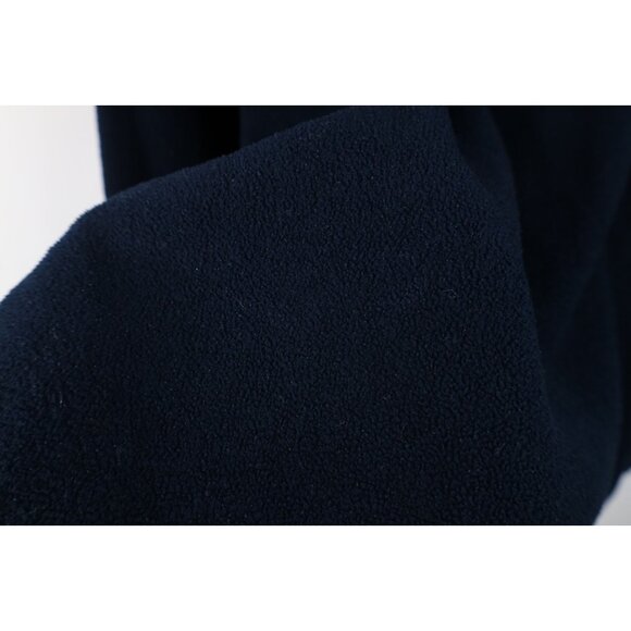 Vintage 90s Perry Ellis Mens Large Spell Out Flag 1/4 Half Zip Fleece Sweater - Picture 8 of 14